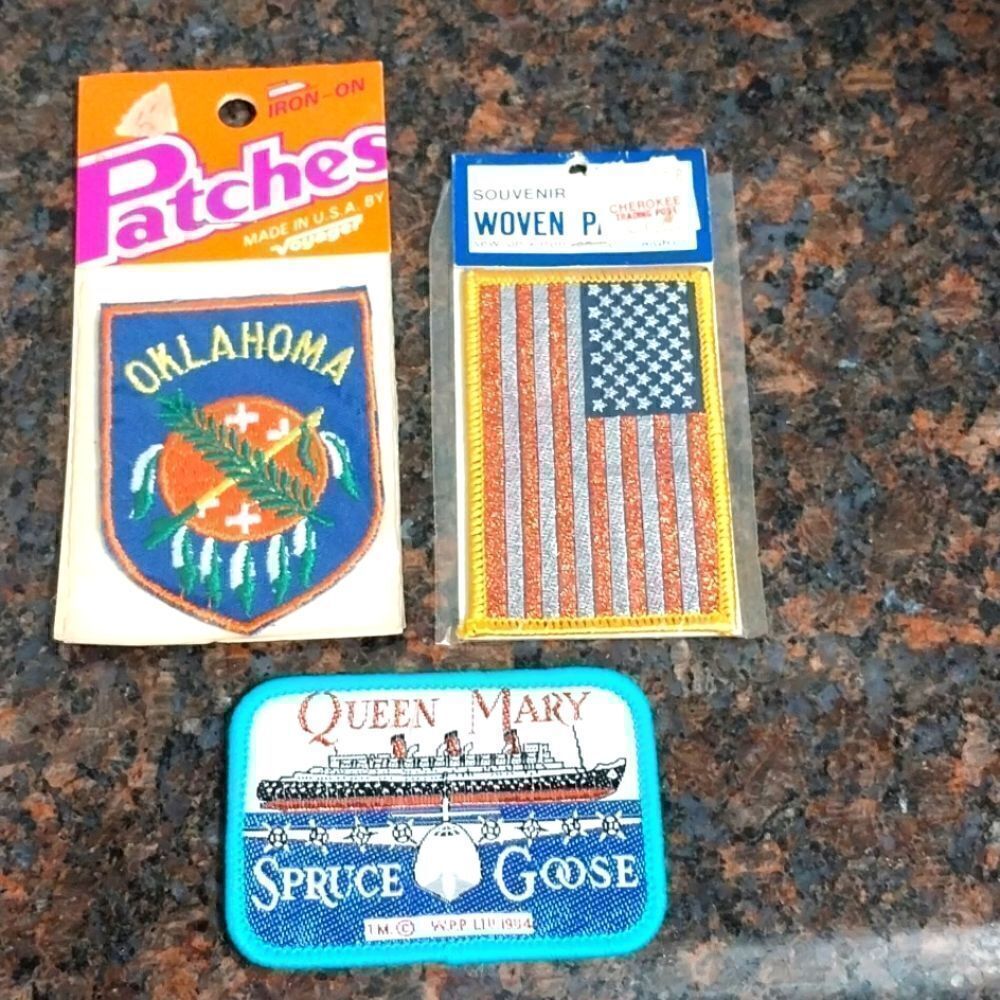 3 Vintage Patches...NEW